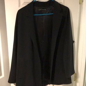 Zara oversized relaxed fit black blazer